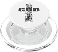 Debemos Obedecer a Dios Antes Que a los Hombres Verso de la Biblia Hechos 5:29 PopSockets PopGrip para MagSafe