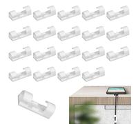 Deberes Adhesivos - Conjuntos De 20 Piezas Para La Gestión De Cables | Soportes Organizacionales Para Perforar Escritorio Para Cables USB, Ethernets, Teclado, Cargador Y Accesorios
