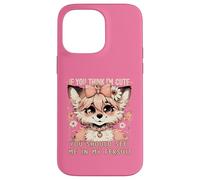 Deberías verme en mi Fursuit Coquette Furry Fursona Fox Carcasa para iPhone 14 Pro Max