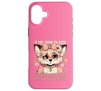 Deberías verme en mi Fursuit Coquette Furry Fursona Fox Carcasa para iPhone 16 Plus