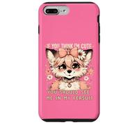 Deberías verme en mi Fursuit Coquette Furry Fursona Fox Carcasa para iPhone 7 Plus/8 Plus