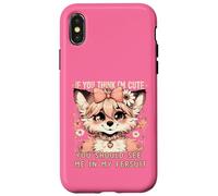 Deberías verme en mi Fursuit Coquette Furry Fursona Fox Carcasa para iPhone X/XS