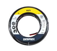 Debflex 213340 - Bobina HI-FI (2 x 0,75, 25 m), color rojo/negro