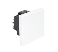 Debflex 742164 Casual - Mecanismo interruptor con botón pulsador, color blanco brillante