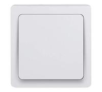 Debflex 746803 Switch - Electric Cover - Plastic Plate - Wall Socket - Block Range - White Push Button - 33