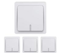 Debflex 746804 Push Button Switch Light/Indicator White (Paquete de 4)