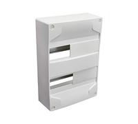 DEBFLEX Caja Distribucion Vacia 2 Lineas 26 Modulos 230X232X94Mm, Blanco, 95