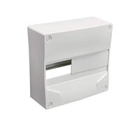 DEBFLEX - Caja Eléctrica Vacía - Cuadro Eléctrico 1 Fila/13 Módulos - Para Equipar - Bloques de 5 Conexiones - Montaje Superficial - Blanca - 230 x 232 x 94 mm