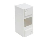 DEBFLEX - Caja Eléctrica Vacía - Cuadro Eléctrico 1 Fila/4Módulos - Para Equipar - Bloques de 5 Conexiones - Montaje Superficial - Blanca -84 x 130 x 73 mm