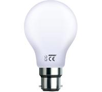 DEBFLEX, casquillo gordo con rosca, bombilla LED S19 A60, cristal claro, 4 W, B22, 4000 K, 600402, transparente, 1 Unité (Lot de 1)