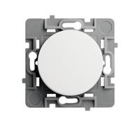 DEBFLEX - Casual Evo - Interruptor de Botón Pulsador - Interruptor de Pared para Control de Iluminación con Múltiples Puntos de Control - Instalación Rápida - ABS - Blanco - 76 x 76 x 34mm