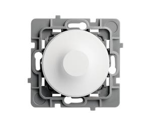 DEBFLEX - Casual Evo - Mecanismo de Regulador Compatible con LED - Interruptor Regulador de 1W a 75W (LED) o de 1W a 300W (Halógeno) - Plástico - Para Instalación Empotrada - Blanco - 74 x 74 x 54 mm