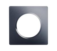 DEBFLEX - Casual Evo - Placa de Acabado - Tapa para Enchufes e Interruptores - 1 Estación - Remplazable - ABS - Para Instalación Empotrada - Gris Oscuro - 86 x 86 x 10 mm