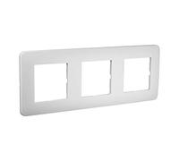 DEBFLEX Casual Panel Blanco Triple Brillo 742003 - Cubierta para enchufes e interruptores