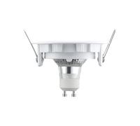 DEBFLEX Foco LED empotrable - Foco LED - Foco empotrable - Foco LED interior empotrable - LED foco - LED empotrable - Kit foco empotrable + LED GU10 + 5 + casquillo 10