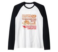 Debido a la inflación, Esta es mi Navidad de Acción de Gracias de Halloween Camiseta Manga Raglan
