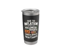 Debido a la inflación, esta es mi Navidad de Acción de Gracias de Halloween Vaso térmico de acero inoxidable de doble pared
