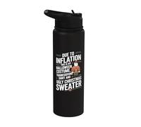 Debido a la inflación, este es mi disfraz de Halloween Stainless Steel Insulated Water Bottle