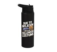 Debido a la inflación, este es mi disfraz de Halloween Stainless Steel Insulated Water Bottle