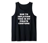 Debido a la inflación, Este es mi Disfraz de Pirata, Divertido Halloween Camiseta sin Mangas