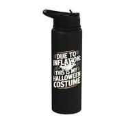 Debido a la inflación, este es mi fantasma de disfraz de Halloween Stainless Steel Insulated Water Bottle
