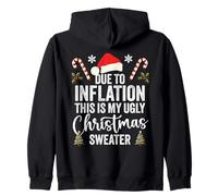 Debido a la inflación, Este es mi Feo suéteres navideños de Navidad Sudadera con Capucha