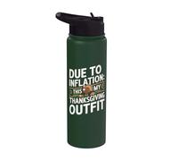 Debido a la inflación, este es mi pavo de Acción de Gracias Stainless Steel Insulated Water Bottle