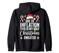 Debido a la inflación, Este es mi suéter Feo de Navidad Divertido Sudadera con Capucha