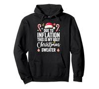 Debido a la inflación, Este es mi suéter Feo de Navidad Divertido Sudadera con Capucha
