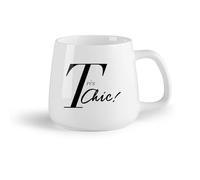 DEBINGY Bicchieri in ceramica per la casa Tres Chic Font Nord America （14oz/400ml） Il regalo ideale per la colazione, matrimoni, compleanni, regali per donne, festa del papà, mamma, ragazze, ragazzi