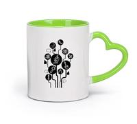 DEBINGY cerámica Taza de Cerámica Taza Laboratorio de Química de la Facultad de Ciencias Químicas （11oz/320ml） Elegante y duradero: apto para microondas y lavavajillas Verde