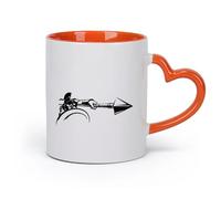 DEBINGY cerámica Taza de té Antiguo guerrero espartano lanza guerra griego espada ataque soldado ejército niños （11oz/320ml） Para el hogar o el trabajo Naranja