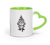 DEBINGY cerámica Taza de Té y Café Genial Marines Marines Soldados del Ejército Guerra Muertos （11oz/320ml） Oficina, hogar, cafetería, apto para lavavajillas y microondas Verde