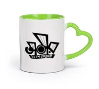 DEBINGY cerámica Tazas de Café, Té y Café Ekush-e Febrero Día Internacional de la Lengua Materna （11oz/320ml） Regalo único de oficina para mujeres y hombres Verde