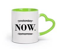DEBINGY cerámica Tazas de Cerámica para Café, Leche y Té Ahora la sala de estudio de la escuela （11oz/320ml） Ideal para el hogar, la oficina, cafeterías, ideas de regalo Verde