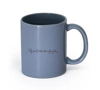 DEBINGY cerámica Tazas de té y café Cristiano Mi alma encuentra descanso solo en Dios Citas de los Salmos de la Biblia （11oz/320ml） Apto para microondas Gris azulado