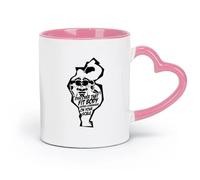 DEBINGY ceramics Ceramic Cup Fitnesscenter Club Fashion Style Muscle Motivational Quotes （11oz/320ml） Dishwasher Safe Pink