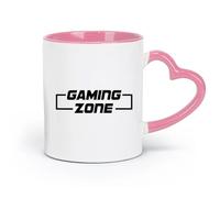 DEBINGY ceramics Ceramic Mug Cup Game Zone Video Games Arcade Game Zone Player Quotes （11oz/320ml） and Mulled Drinks, Espresso Pink