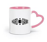 DEBINGY ceramics Ceramic Mug Gift Box Latte Mug with Handle Rugby Club Football Youth （11oz/320ml） Gift for Men or Women Pink