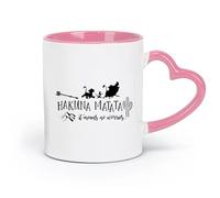 DEBINGY ceramics Coffee Mug with Handle - Classic Ceramic Cactus Lion Quote Lion （11oz/320ml） Ceramic Coffee Mug for Cappuccino Tea, Milk, Pink