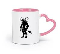 DEBINGY ceramics Mug, coffee/tea cup silhouette minotaur the mythical creature only （11oz/320ml） for Espresso, Tea- Set Pink
