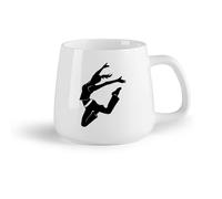DEBINGY Frutta in ceramica Bicchieri in ceramica per la casa Ballerini dello studio di danza Danza sportiva （14oz/400ml） Ottimo per casa, ufficio, bar, idee regalo