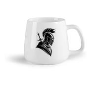DEBINGY Frutta in ceramica Bicchieri in ceramica per la casa Cavaliere Guerriero Cavaliere （14oz/400ml） Caffè, tè, latte macchiato, latte, cacao, succhi di frutta e altre bevande calde