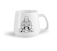 DEBINGY Frutta in ceramica Bicchieri in ceramica per la casa Sala di meditazione Buddha Yoga Studio （14oz/400ml） Caffè, tè, latte macchiato, latte, cacao, succhi di frutta e altre bevande calde