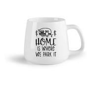 DEBINGY Frutta in ceramica Caffè e bevande calde Casa è dove parcheggiamo la nostra auto Preventivo Tour Bus Style （14oz/400ml） Porcellana fine (ceramica)