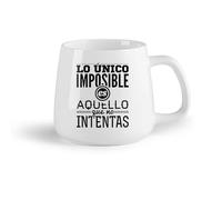 DEBINGY Frutta in ceramica Caffè e bevande calde Lettere spagnole Provalo Citazione motivazionale Niente è impossibile （14oz/400ml） per uomo e donna