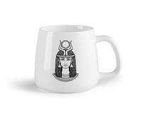 DEBINGY Frutta in ceramica Personalizzata Tazze Antica dea egizia Regina egizia Nefertiti Cleopatra （14oz/400ml） Elegante e resistente - Adatto al microonde e alla lavastoviglie