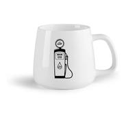 DEBINGY Frutta in ceramica Tazza - Ceramica Auto d'ispirazione per il servizio di riparazione auto della stazione di servizio classica （14oz/400ml） Ristorante, ufficio