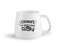 DEBINGY Frutta in ceramica Tazza - Ceramica Fumetto Lavanderia La storia infinita Lavanderia Lavanderia Famiglia Amore Citazioni （14oz/400ml） Bar o regalo
