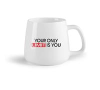 DEBINGY Frutta in ceramica Tazza - Ceramica Il tuo unico limite sei tu stesso Citazione Studio Fitnesscenter Motivazione Allenamento Esercizio （14oz/400ml） per uomo e donna